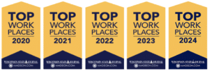 Wisconsin State Journal Top Workplaces award 5 consecutive years